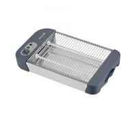 Grunkel - Tostadora de pan plana para 4 rebanadas de 600w con 6 niveles de temporizador y señal acústica de finalización. Incluye bandeja recogemigas extraíble (Básico)