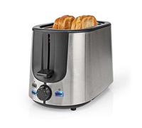 Tostador Nedis KABT300EAL 2 ranuras aluminio negro 1000W recogemigas