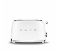 Tostador Smeg TSF01WHMEU - 2 ranuras, 950 W, blanco mate