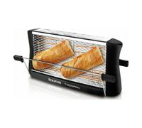 Taurus Todopan - Tostadora para Todo Tipo de Pan, 700W, Doble Área de Tostado, Sistema de Fijación Práctico, Rejilla Acero Inoxidable con Goma Antideslizante, Toque Frío, Negro