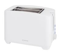 Tostadora 2 rebanadas 650-750W Blanco control regulable funciones descongelar y recalentar