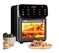 Tostadora Airfryer, Horno Giratorio Encimera De Aire Fryer, Deshidratador 2 Niveles 15L Tamaño Familiar Con Ventana De Visualización Para Cocinar Filete De Pollo Pizza