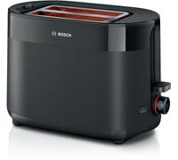 Bosch - Tostadora compacta con rejilla recalentadora integrada, con función de descongelación, apagado automático, función lift, centrado del pan, ideal para 2, TAT2M123