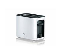 Braun HT3000WH tostadora 2 rebanada(s) 1000 W Negro, Blanco