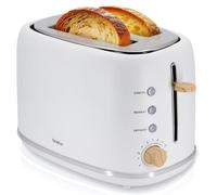 Tostadora Briebe TA1166WHT 2 rebanadas Nordic 870W ranura ancha blanca