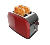 Cecotec Tostador Vertical Toastin' Time 850 Red Lite. 850W, Capacidad para 2 Tostadas, Ranura Ancha, Acero Inoxidable, Funciones preconfiguradas para comodidad, Control de Tostado personalidable