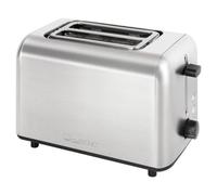Tostadora Clatronic® de 2 ranuras | Accesorio para panecillos integrado | Ranuras extraanchas | Función de descongelación/recalentamiento | 750 vatios | Acero inoxidable | TA 3822