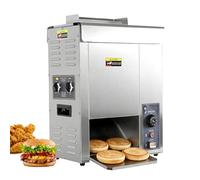 Tostadora Comercial De Pan De Hamburguesa, 1400 Rebanadas/H, Máquina Eléctrica Vertical Para Hornear Pan De Hamburguesa De 2000 W, Temperatura Ajustable Para Restaurante De Cocina