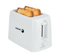 Tostadora de 2 Ranuras 650W para Pan de Molde y Tostadas, 6 Niveles de Tostado, Expulsión Automática, Bandeja Recogemigas Extraíble, Diseño Compacto, FAGOR FlexiToast
