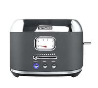 Tostadora de 2 Rebanadas de Acero Inoxidable con Funciones de Descongelación