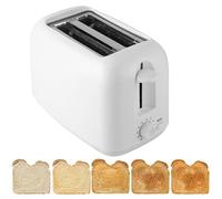 Tostadora de Encimera de 650 W, Máquina Para Hornear Pan con Ajuste de 6 Niveles y Función de Sincronización, Tostadoras con Ranuras Anchas y Bandeja Para Migas, Para Panadería Doméstica Comercial