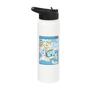 Tostadora de surf Happy Toast Japan Waves Kawaii Vaporwave Stainless Steel Insulated Water Bottle