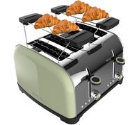 Tostadora Doble Toastin´ time 1700 1700W (Acero Inoxidable/Verde) - CECOTEC