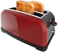 Tostadora doble Toastin´ Time Lite 1500W (Roja/Acero inoxidable) - CECOTEC