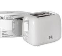 Tostadora EMMA - Envío 24h - Tostador dos ranuras con apagado automático. Compacta, Bajo Consumo, Alto Rendimiento de Electrodomésticos - Hogar y Hostelería (Blanco)