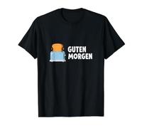 Tostadora Guten Morgen Tostada Divertido Desayuno Alemán Camiseta gráfica económica
