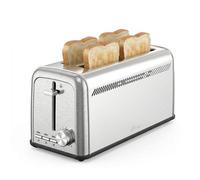 Tostadora Nilson Life Acero Inoxidable 2 Ranuras 1500W Calientabollos 7 Niveles