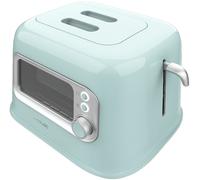 Cecotec tostadora vertical 2 ranuras anchas retrovision blue. 700 w en 5 niveles, 2 rebanadas de pan, ventana de control, diseño retro, cubierta antip
