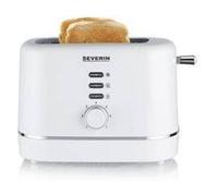 Tostadora - SEVERIN AT 4324, 850 W, 2 ranuras, 2 rebanadas, 7 niveles tostado, Blanco