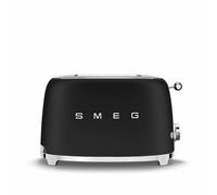 Tostadora Smeg TSF01BLMEU - Negro mate, 2 ranuras, 950 W