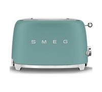 Tostadora Smeg TSF01EGMEU - Verde esmeralda, 2 ranuras, 950 W