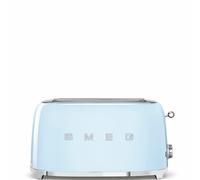Smeg tostador tsf02pbeu, 1500 w, acero inoxidable, 2 ranuras, azul pas