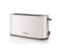 Taurus Mytoast - Tostadora de pan de una ranura larga y extra ancha 1000W. Función cancelar, recalentar y descongelar. 7 niveles de tostado. Sistema Auto-Centrado. Bandeja recogemigas.