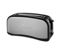 Ufesa - TT7965 optima 2 rebanada(s) 1000 W Negro, Acero inoxidable