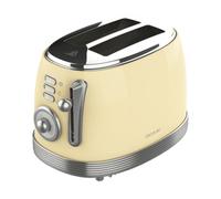 Cecotec Toast&Taste 800 Vintage Light Yellow Tostadora Doble Ranura Extra Ancha 850W