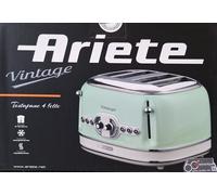 Tostadora Vintage Ariete De 4 Ranuras 156, Verde Claro