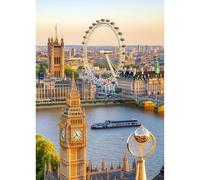 TOSTOG Diamond Painting Kit Completo,Torre De Londres DIY Diamante Cristal Bordado Punto de Cruz Painting Pinturas para Adultos Decoración Pared Hogar 30x40cm