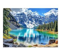 TOSTOG Diamond Painting Montañas y lago, 5D Diamond Painting Kit Completo Adultos, Paisaje, DIY Cristal Pintura De Diamante Para, Painting Para Decoración De Pared Del Hogar 40x30cm