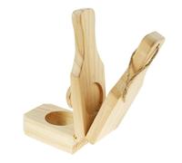 Tostonera - Prensa de plátano de madera, prensa de taza de plátano de madera, herramienta prensadora de puré de plátano, portátil, relleno de plátano, para cocina, parrilla, hogar, camping, ensalada