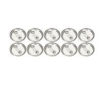 Tosuny 100pcs Botones de Insignia Redondos en Blanco, Kit de Manualidades | Pasador de bisel de 25 mm, junta transparente, kit para hacer broches, regalo artesanal de recuerdo