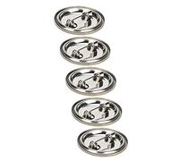 Tosuny 100pcs Botones de Insignia Redondos en Blanco, Kit de Manualidades | Pasador de bisel de 25 mm, junta transparente, kit para hacer broches, regalo artesanal de recuerdo