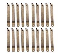 Tosuny 20Pcs Bisagras de Soporte de Tapa Plegables Bronce para Joyero | Herrajes antiguos para gabinetes de hierro, bisagras artesanales para muebles en miniatura, detalles rústicos vintage