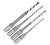 Tosuny 4 Piezas Brocas Cuadradas para Taladro Juego de Escoplear Madera | Construcción de acero para cojinetes, cortador de espigas de embutir, perforación con tablero de densidad, vástago