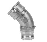 Tosuny Accesorio de Bloqueo de Leva de Codo de 45 Grados de 2,5 Pulgadas |Leva de DA y Manguera del Surco que Acopla el Varón de la Hembra X para el Aceite de la Gasolina del Agua