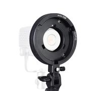 Tosuny Adaptador de Montura Bowens Mini a estándar - Compatible con softboxes, snoots y reflectores -Control de Doble ángulo con inclinación de 180° y Montura Vertical y Horizontal
