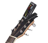 Tosuny Afinador de Guitarra con Abrazadera/soporte Pantalla LCD Precisa Afinador 3 en 1 para Guitarra Acústica bajo Violín Fácil de Usar para Músicos en Movimiento