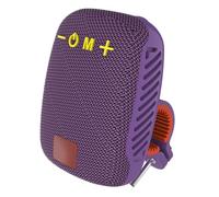 Tosuny Altavoz Bluetooth para Bicicleta, Altavoz Inalámbrico para Manillar con Radio FM, Emparejamiento de Soporte, Llamadas Manos Libres, Inserción de Tarjeta, Impermeable IPX5 (Purple)