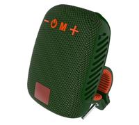 Tosuny Altavoz Bluetooth para Bicicleta, Altavoz Inalámbrico para Manillar con Radio FM, Emparejamiento de Soporte, Llamadas Manos Libres, Inserción de Tarjeta, Impermeable IPX5 (Verde