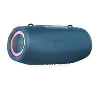 Tosuny Altavoz Portátil, Potente Altavoz Inalámbrico de 80 W con Luces RGB y Correa Desmontable, Controlador Grande de 76 Mm, Graves Potentes, Batería de 16000 MAh, para Fiestas en (Blue)