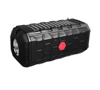 Tosuny Altavoz Solar Bluetooth, Altavoz Inalámbrico con Radio y Linterna Brillante, Altavoz Exterior Impermeable con Correa para el Hombro, Batería de 1200 MAh, Altavoz Estéreo Portátil