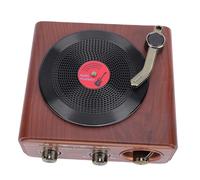 Tosuny Am FM SW Radio Retro Altavoz, Batería de 1200 MAh Recargable Portátil con Antena Telescópica para la Cocina en Casa Camping de Viajes Al Aire Libre (Madera)
