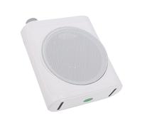 Tosuny Amplificador de voz inalámbrico Bluetooth | Set de dos micrófonos Lavalier para eventos de clase (blanco)