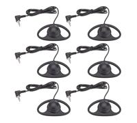 Tosuny Auricular en Forma de D, Auricular con Gancho para de un Solo Lado de 3,5 Mm, Ergonómico con Gancho para una Sola Oreja para Llamadas VoIP, Videoconfere (6PCS)