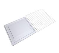 Tosuny Bandeja de Horno de Acero Inoxidable con Rejilla para Hornos | Juego de utensilios de cocina para horno, bandeja para asar, rejilla para parrilla, bandeja para galletas, suministros para