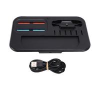 Tosuny Base de Carga para Controlador S Witch 2 / S Witch 2 Pro, Estación de Carga Rápida Magnética con Luz RGB Dinámica, 6 Ranuras para Tarjetas de Juego, Base Antideslizante, Indi