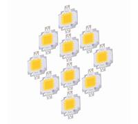 Tosuny Bombilla LED COB de 10 W de Color Blanco Frío |10 Cuentas SMD DC 9-10 V para Reemplazo de Reflector (Blanco cálido 2700K-3000K)